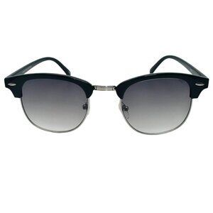 9116 | Black Lens Browline Sunglasses